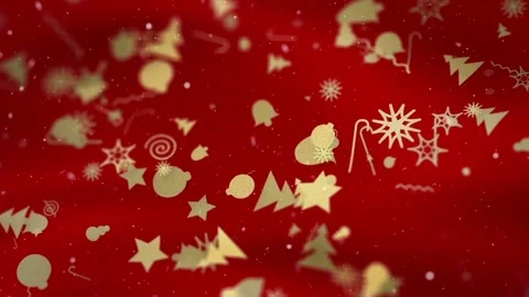 Christmas Fabric Snow Background Stock Footage 70053313