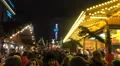 Christmas fair inspirations panning with chains of light HD Footage