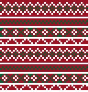 Christmas Fair Isle Seamless Pattern Background Stockillustratie