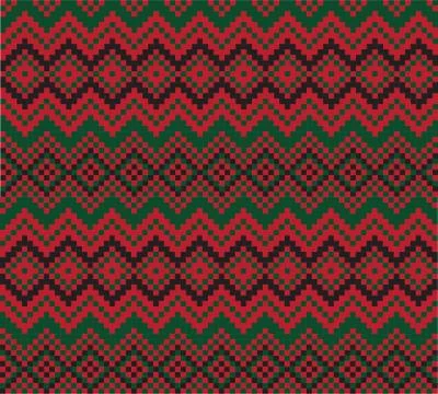 Christmas Fair Isle Seamless Pattern Background Illustrazione stock