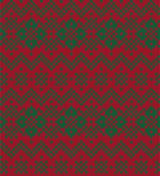 Christmas Fair Isle Seamless Pattern Background イラスト素材