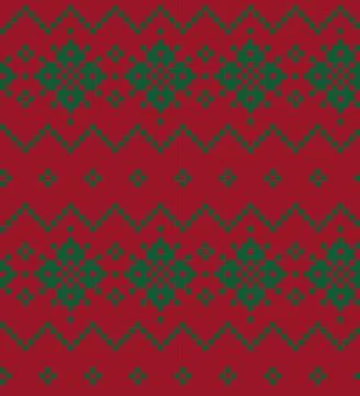 Christmas Fair Isle Seamless Pattern Background Stockillustratie