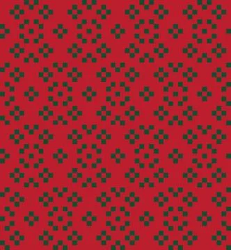 Christmas Fair Isle Seamless Pattern Background 스톡 일러스트
