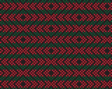 Christmas Fair Isle Seamless Pattern Background イラスト素材