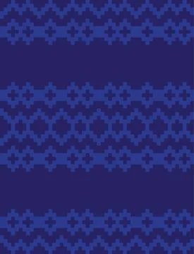 Christmas Fair Isle Seamless Pattern Background Stock Illustration