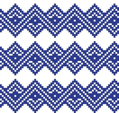 Christmas Fair Isle Seamless Pattern Background Stock Illustration