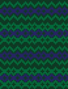 Christmas Fair Isle Seamless Pattern Background Stock Illustration