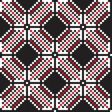 Christmas Fair Isle Seamless Pattern Background Stock Illustration