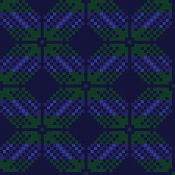 Christmas Fair Isle Seamless Pattern Background Stock Illustration