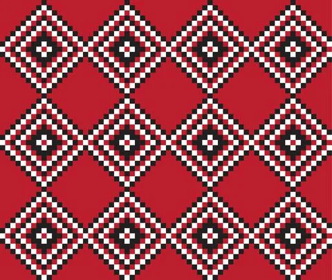 Christmas Fair Isle Seamless Pattern Background Stock Illustration