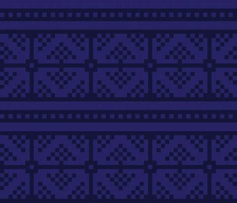 Christmas Fair Isle Seamless Pattern Background Stock Illustration