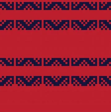 Christmas Fair Isle Seamless Pattern Background Stock Illustration