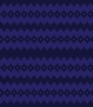 Christmas Fair Isle Seamless Pattern Background Stock Illustration