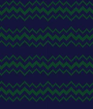 Christmas Fair Isle Seamless Pattern Background Stock Illustration