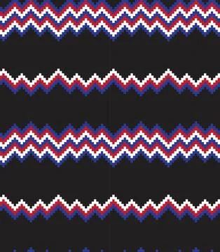 Christmas Fair Isle Seamless Pattern Background Stock Illustration