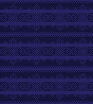 Christmas Fair Isle Seamless Pattern Background Stock Illustration