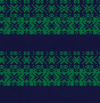 Christmas Fair Isle Seamless Pattern Background Stock Illustration