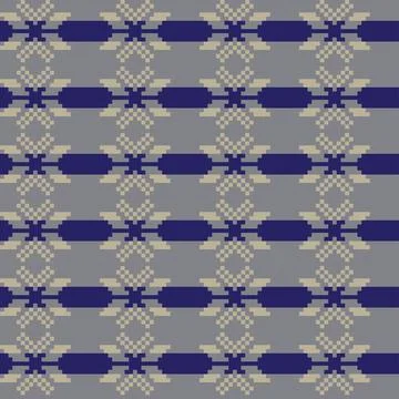 Christmas Fair Isle Seamless Pattern Design Stock Illustration