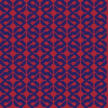 Christmas Fair Isle Seamless Pattern Design Illustrazione stock