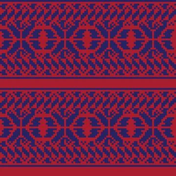 Christmas Fair Isle Seamless Pattern Design Illustrazione stock