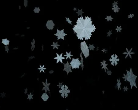 Christmas falling snow isolated background. Xmas snow flake pattern. Snowfall Stock Illustration