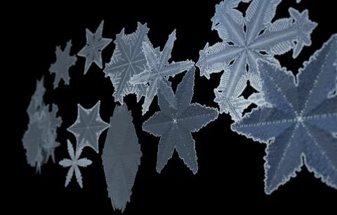 Christmas falling snow isolated background. Xmas snow flake pattern. Snowfall Stock Illustration