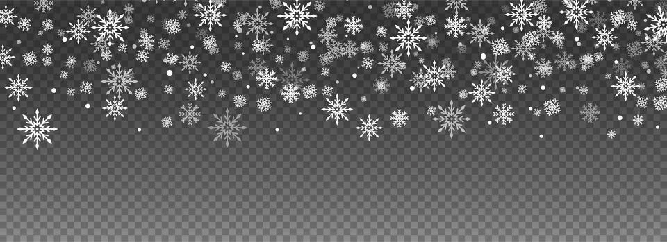 Christmas falling snowfall Stock Illustration