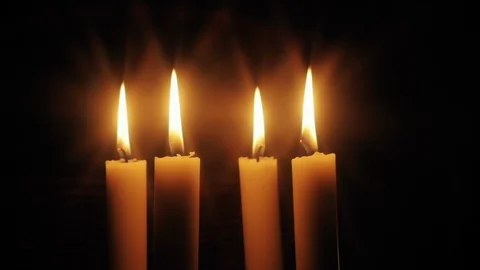 Christmas feeling with candles. Stock Footage 98938651