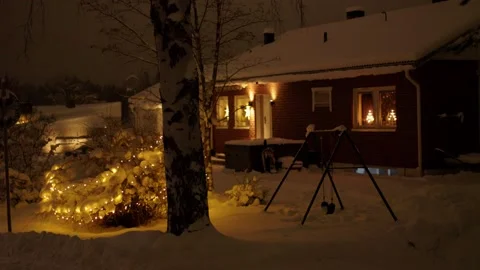 Christmas Feeling House Stock Footage 169791254