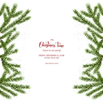 Christmas feer tree background Illustrazione stock