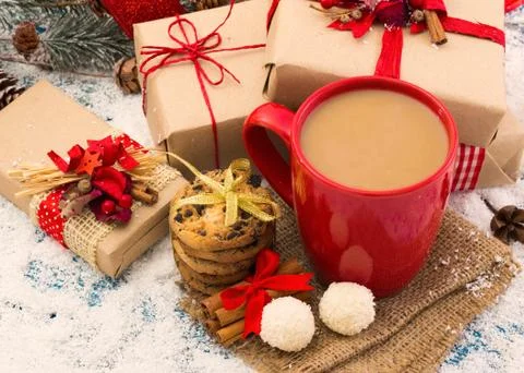 Christmas festive background Stock Photos