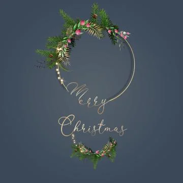 Christmas festive composition Stock Illustration