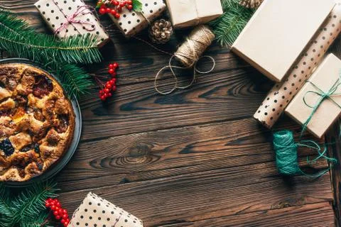 Christmas festive composition Stock-Fotos