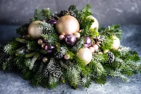 Christmas festive composition Stock Photos