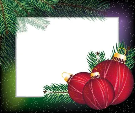 Christmas  festive frame Stock Illustration