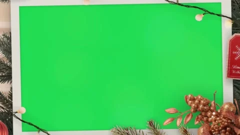 Christmas festive frame or new year festive frame. Stock Footage 142773950