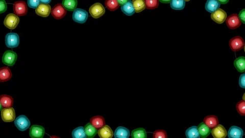 Christmas festive Lights Alpha Stock Footage 99171211