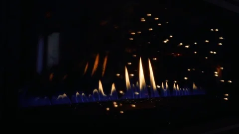 Christmas Fire Clip Video stock 105035119