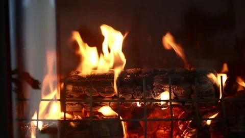 Christmas fireplace Stock Footage 69714321