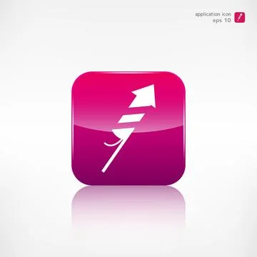 Christmas firework icon. Application button. イラスト素材