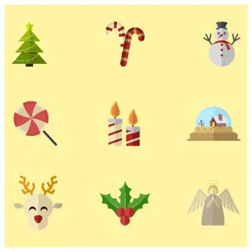 Christmas Flat Design Icon Stock Illustration