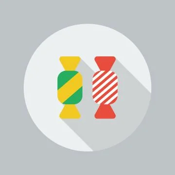 Christmas Flat Icon. Candy Illustrazione stock
