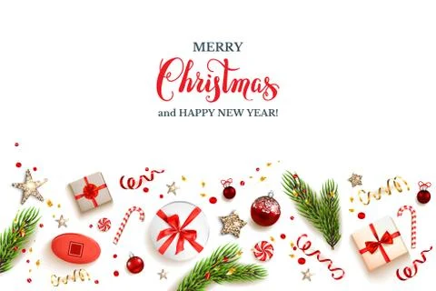 Christmas Flat Lay Stock Illustration