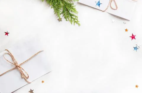 Christmas flat lay Stock Photos