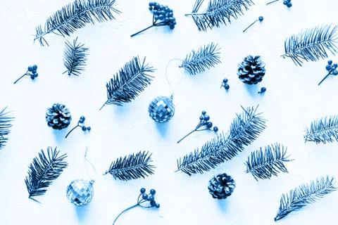 Christmas flat lay. Stock Photos