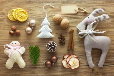 Christmas Flat Lay Foto stock