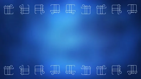 Christmas flat seamless loop background Stock Footage 152446114