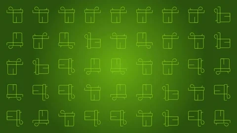 Christmas flat seamless loop background with moving Stock Footage 152446124