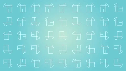 Christmas flat seamless loop background Stock Footage 152446128