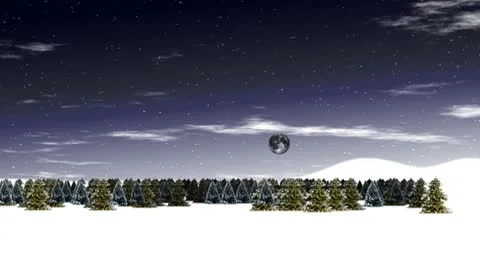 Christmas Flight to the North Pole Video stock 8986987